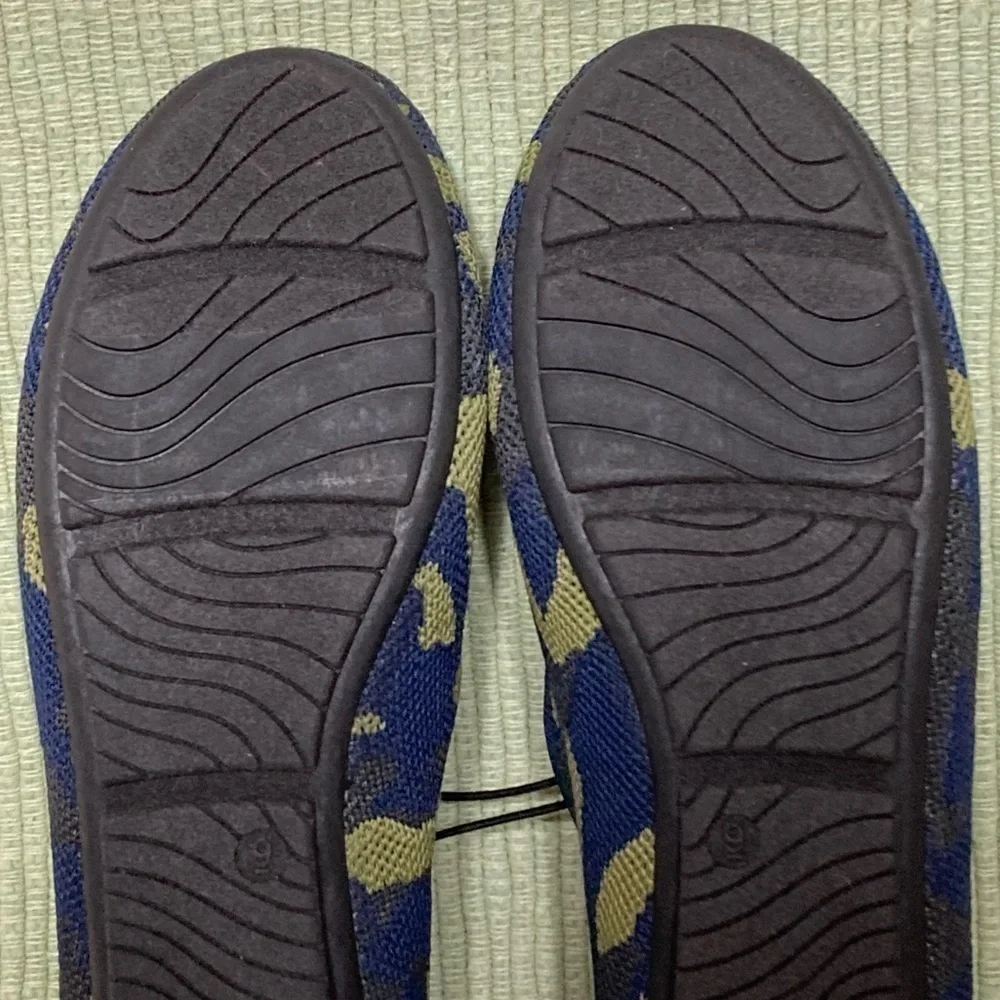 Serra Womens Green/Blue RoundToe Slip On Casual Washable Shoes SZ US 9 NWOT